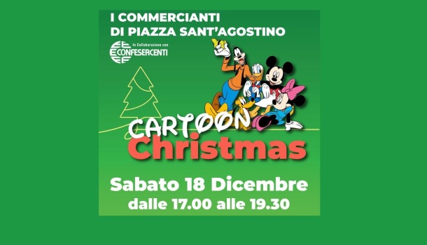 CARTOON CHRISTMAS: PIAZZA SANT’AGOSTINO INCONTRA I PERSONAGGI DISNEY