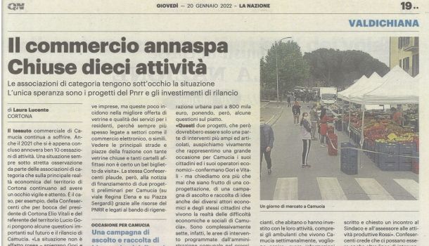 La Nazione di Arezzo 20 gennaio 2022