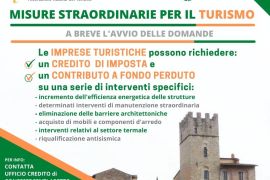 CONTRIBUTI A FONDO PERDUTO E CREDITO D’IMPOSTA PER LE IMPRESE TURISTICHE