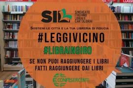Editoria: Sil Confesercenti, torna iniziativa #leggivicino con una novità, la possibilità di un servizio di consegna o di “book drive”