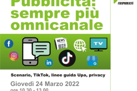 Eventi: webinar nazionale Federpubblicità, “Pubblicità sempre più omnicanale”, il 24 marzo on line