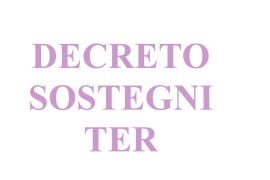DECRETO SOSTEGNI TER: FONDO PERDUTO COMMERCIO AL DETTAGLIO