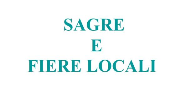 COVID: LE LINEE GUIDA PER SAGRE E FIERE LOCALI