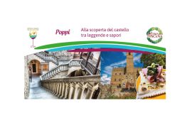 POPPI: DOMENICA 26 GIUGNO “ALLA SCOPERTA DEL CASTELLO TRA LEGGENDE E SAPORI”
