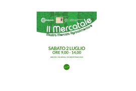 IL MERCATALE: SABATO 2 LUGLIO SOTTO I PORTICI DI VIA ROMA
