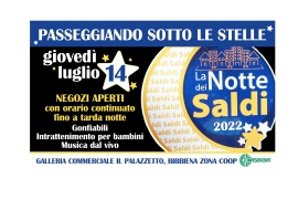 LA NOTTE DEI SALDI: “PASSEGGIANDO SOTTO LE STELLE” A BIBBIENA