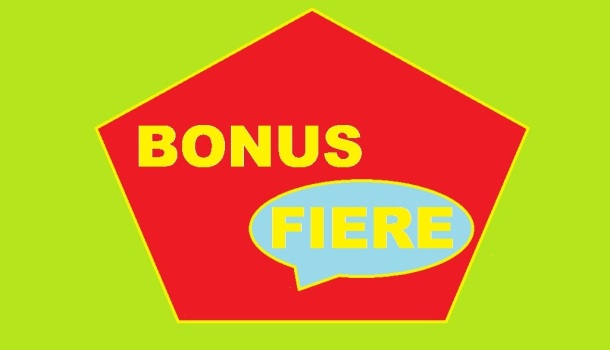 BONUS FIERE: DAL 9 SETTEMBRE LE DOMANDE