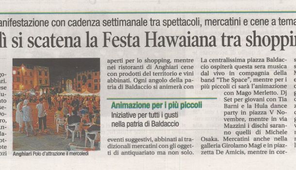Corriere di Arezzo 3 agosto 2022