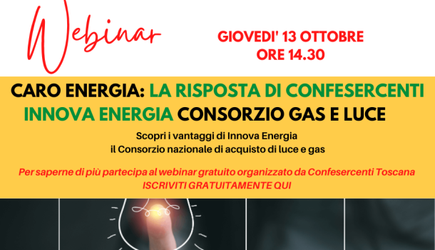 CARO ENERGIA: LA RISPOSTA DI CONFESERCENTI