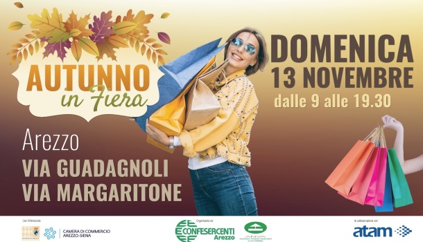 AUTUNNO IN FIERA: DOMENICA 13 NOVEMBRE AD AREZZO