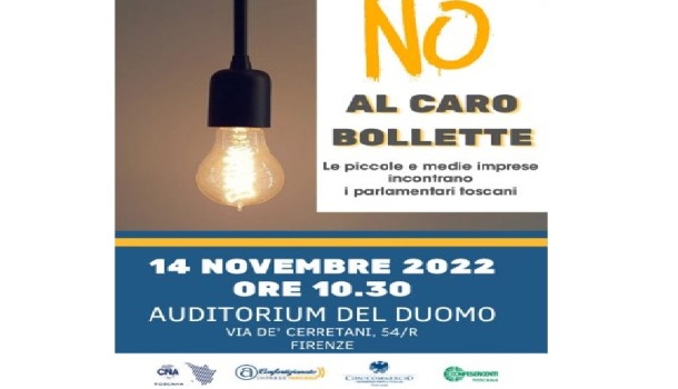 NO AL CARO BOLLETTE: A FIRENZE LA GRANDE MOBILITAZIONE DELLE PICCOLE IMPRESE.