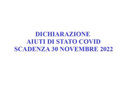AIUTI DI STATO ALLE IMPRESE DURANTE EMERGENZA COVID: VERSIONE SEMPLIFICATA DEL MODELLO DI DICHIARAZIONE