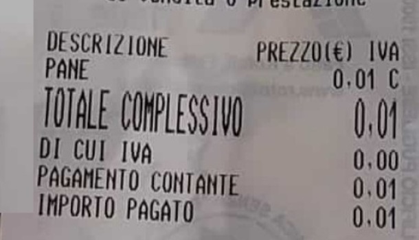 Mai più violenze sulle donne: Fiesa Assopanificatori Confesercenti, da oggi il 1522 sugli scontrini dei clienti dei forni