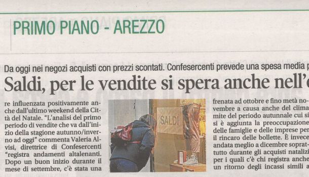Corriere di Arezzo 5 gennaio 2023