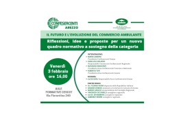 IL FUTURO E L’EVOLUZIONE DEL COMMERCIO AMBULANTE: INCONTRO VENERDÌ 3 FEBBRAIO