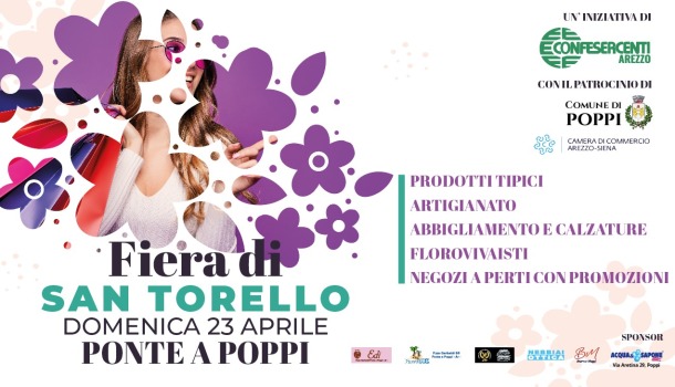 FIERA DI SAN TORELLO: DOMENICA 23 APRILE A PONTE A POPPI