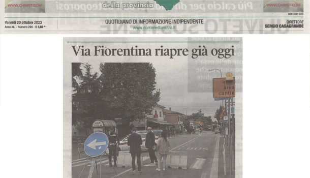 Corriere di Arezzo 20 ottobre 2023
