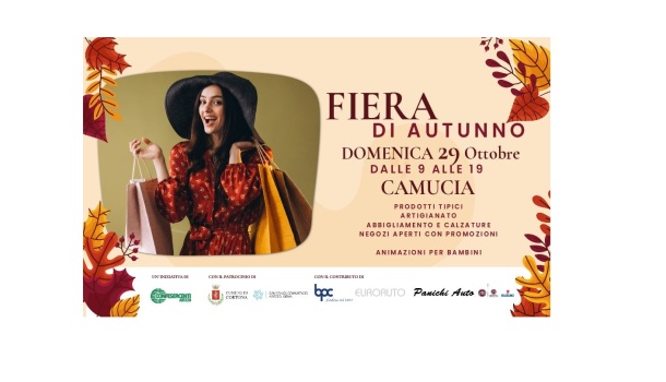 DOMENICA 29 OTTOBRE DEBUTTA A CAMUCIA “LA FIERA DI AUTUNNO”