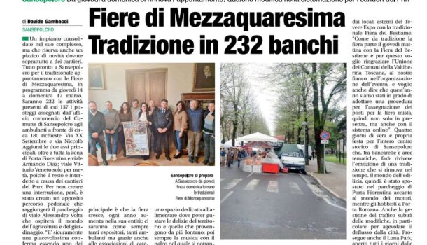 Corriere di Arezzo 12 marzo 2024