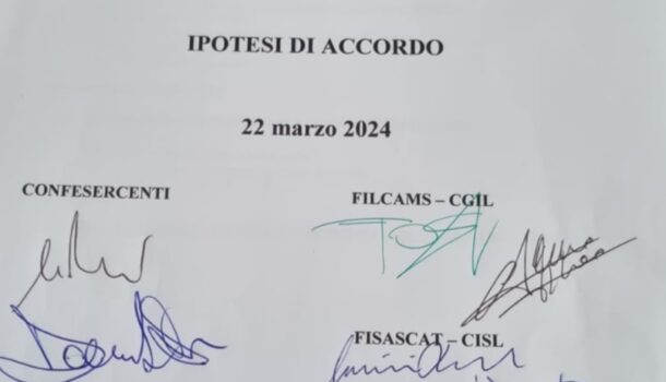Contratto terziario: siglata ipotesi di accordo di rinnovo tra Confesercenti, Filcams-Cgil, Fisascat-Cisl e Uiltucs