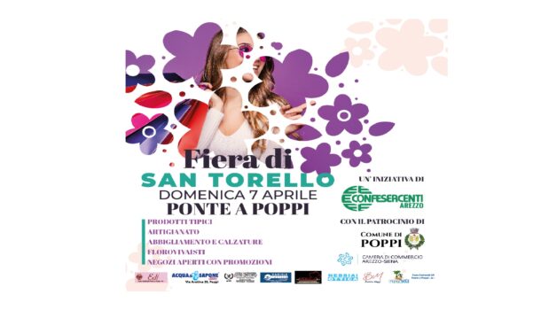 FIERA SAN TORELLO: DOMENICA 7 APRILE A PONTE A POPPI