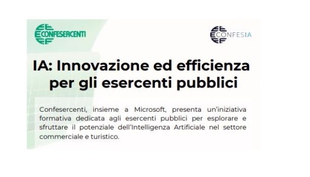 CONFESIA: IL 3 GIUGNO WEBINAR INTELLIGENZA ARTIFICIALE E IMPRESE