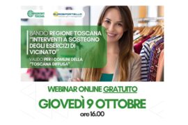 REGIONE TOSCANA: SOSTEGNO AGLI ESERCIZI DI VICINATO “TOSCANA DIFFUSA”