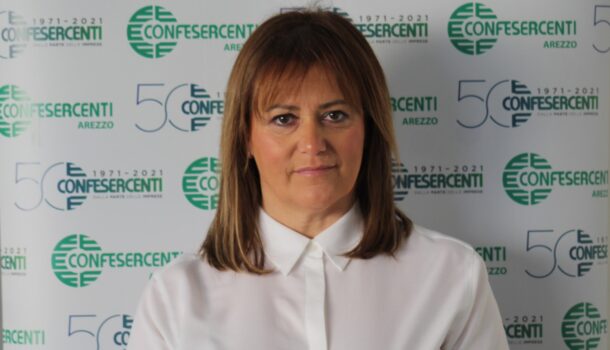 SIMONA FERRINI CONFERMATA AL VERTICE DI CONFESERCENTI VALDARNO