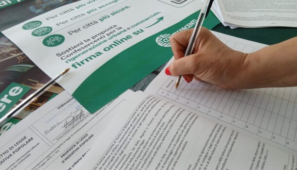 FIRMA LA PROPOSTA DI LEGGE DI INIZIATIVA POPOLARE CONFESERCENTI PER IL RILANCIO DEL COMMERCIO