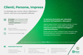 CLIENTI, PERSONE, IMPRESA: TRE INCONTRI AD OTTOBRE E NOVEMBRE